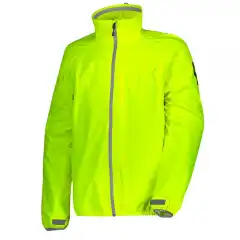 Scott ErgoProDP er en lett, elastisk regnjakke for motorsyklister med DRYOsphere-membran som er 100 % vanntett, vindtett og pustende. Vanntett labyrint-glidel&aring;s, justerbar krage og mansjetter, sikkerhetsstropp og reflekselementer gir trygg passform og god synlighet i d&aring;rlig v&aelig;r. Komprimerbar og enkel &aring; ta med i medf&oslash;lgende transportbag. St&oslash;rrelser: XS&ndash;4XL og D-size M&ndash;4XL.