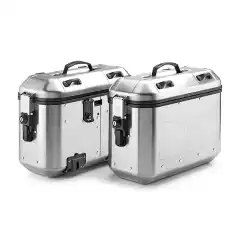 36 liter robuste aluminium sidevesker med avtagbart lokk. Ekstra l&aring;ssylinder til toppboks.