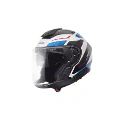 Schuberth J2 &ndash; innovativ halvhjelm med ECE 22.06-godkjenning, lav vekt, karbonforsterket skall, avtakbar hakeb&oslash;yle, lavt st&oslash;yniv&aring; og integrerte HD-h&oslash;yttalere for intercom.