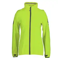 Scott ErgoproDP Regnjakke Dame Neon Gul er en vanntett, pustende og elastisk MC-jakke med DRYOsphere-membran. Gir full beskyttelse mot regn og vind, med reflekser for &oslash;kt synlighet og justerbar passform. Lett, kompakt og leveres med praktisk transportbag.