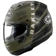 <strong data-end="142" data-start="111">Arai RX-7V EVO Oakley x MVK</strong> er Arais toppmodell &ndash; en h&aring;ndlaget fullface MC-hjelm fra Japan med avansert Super Fiber Shell-konstruksjon, racingutviklet aerodynamikk og effektiv ventilasjon. ECE 22.06-godkjent, med VAS-visir, Pinlock inkludert og kompromissl&oslash;s komfort og sikkerhet.