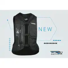 Helite Elektronisk Motorsykkel Airbag Vest er en avansert, tr&aring;dl&oslash;s airbagvest med sanntidsdeteksjon, Turtle Technology&trade; og stor airbagdekning for maksimal beskyttelse av overkroppen. Med innebygde sensorer, lynrask E-cartridge-utl&oslash;sning, lang batterilevetid og gjenbrukbar konstruksjon (kun patron byttes) f&aring;r du en lett, komfortabel og brukervennlig vest som brukes utenp&aring; MC-jakken &ndash; perfekt for b&aring;de pendling, touring og sporty kj&oslash;ring.