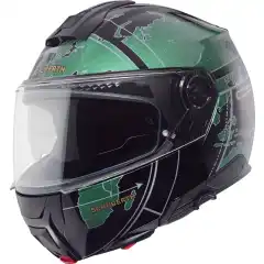 Schuberth C5 MC Hjelm &ndash; avansert touringhjelm med ECE 22.06-godkjenning, lavt st&oslash;yniv&aring;, Coolmax&reg;-interi&oslash;r, forbedret ventilasjon og integrerte Sena HD-h&oslash;yttalere for SC2 intercom.