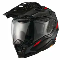 <strong data-end="35" data-is-only-node="" data-start="0">NEXX X.WED3 Keyo Carbon R&oslash;d/Gr&aring;</strong> er en lett og avansert adventurehjelm i X-PRO karbon, laget for b&aring;de asfalt og offroad. Den er <strong data-end="153" data-start="131">ECE 22.06-godkjent</strong>, har effektiv ventilasjon (7 inn/4 ut), Recoil visirsystem med <strong data-end="252" data-start="217">Pinlock 120 MaxVision inkludert</strong>, integrert solvisir og er klargjort for <strong data-end="312" data-start="293">X-COM3 intercom</strong> og actionkamera. Vekt ca. <strong data-end="349" data-start="339">1725 g</strong>.