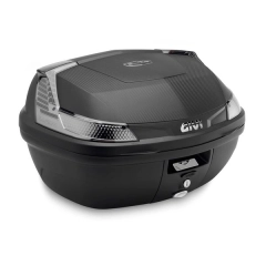 Toppboks blade Monolock givi 47 ltr sort m/hvite glass uten reflex