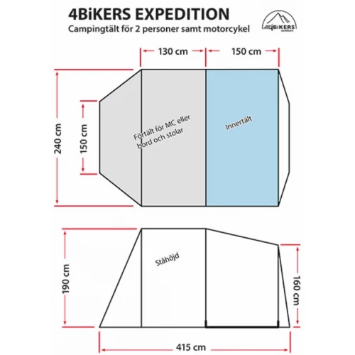 4Bikers MC-Telt Expedition