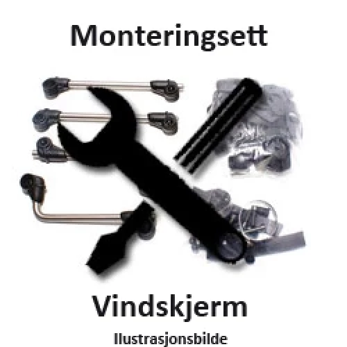 Monteringssett vindskjerm