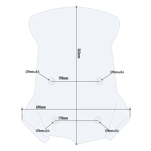 Givi Vindskjerm klar BMW F750/850Gs