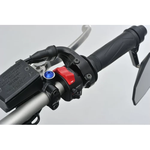 MIRROR THREAD PLUG BOLT - LEFT - M10 x P1,25 - BLUE