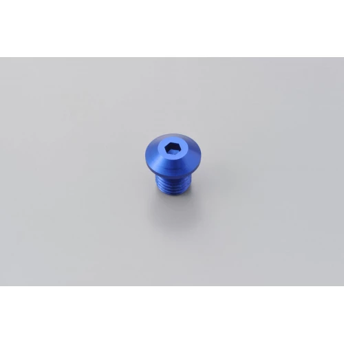 MIRROR THREAD PLUG BOLT - LEFT - M10 x P1,25 - BLUE