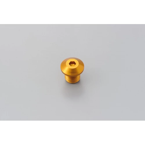 MIRROR THREAD PLUG BOLT - LEFT - M10 x P1,25 - GOLD