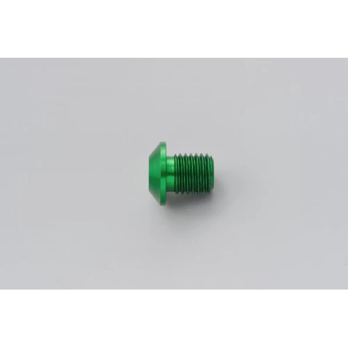 MIRROR THREAD PLUG BOLT - RIGHT - M10 x P1,25 - GREEN