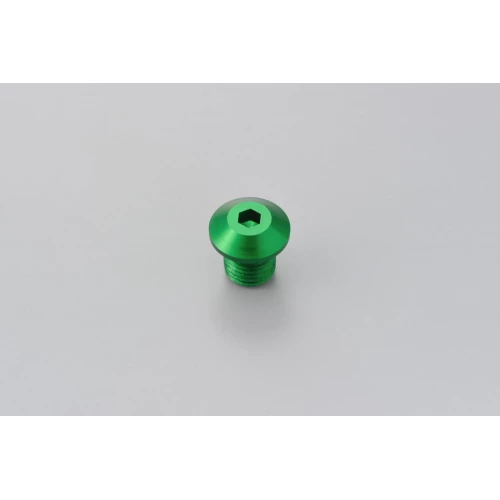 MIRROR THREAD PLUG BOLT - RIGHT - M10 x P1,25 - GREEN