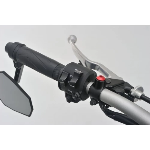 MIRROR THREAD PLUG BOLT - RIGHT - M10 x P1,25 - RED