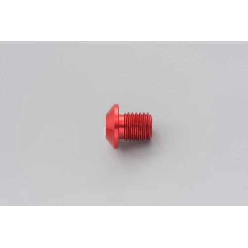MIRROR THREAD PLUG BOLT - RIGHT - M10 x P1,25 - RED