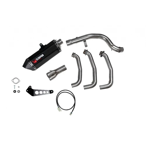 Scorpion Serket Parallel. Potte i carbon. Komplett anlegg