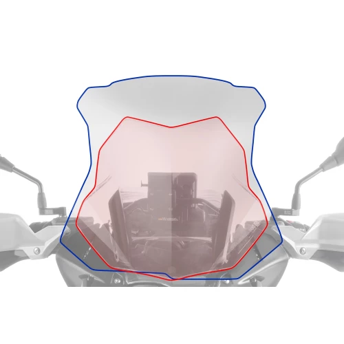 Wunderlich windshield »MARATHON« with windshield reinforcement - left and right - clear