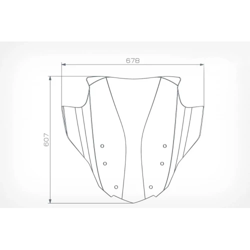 Wunderlich »MARATHON AIRVENTED« touring windshield - smoked grey