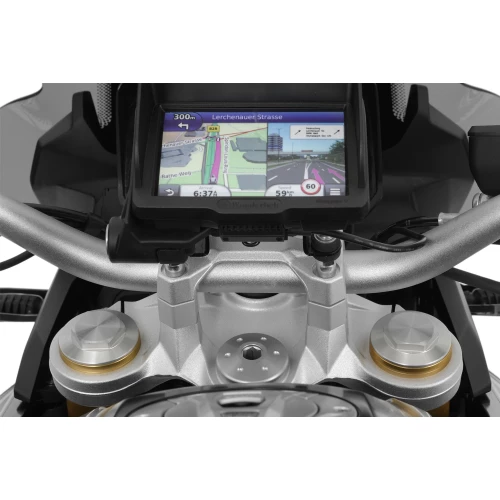 Wunderlich ERGO handlebar riser for models with BMW sat nav - silver