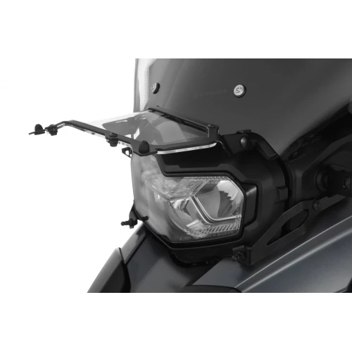 Wunderlich Headlight protector foldable »CLEAR« - With screen reinforcement bracket - black