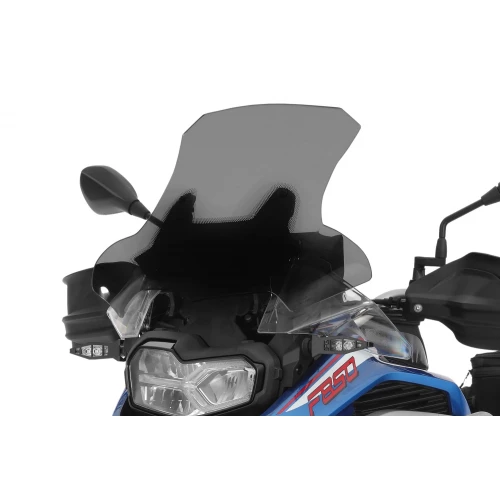 Wunderlich MARATHON windshield - for vehicles with original windscreen adjustment - smoked grey