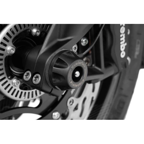 Wunderlich Protection Pads front wheel »DOUBLESHOCK« - front - black