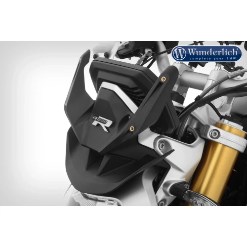 Mounting bracket for the MARATHON windshield for the BMW R 1250 R - black