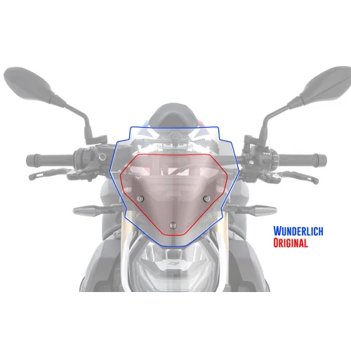 Wunderlich »SPORT« windshield - smoked grey S1000R