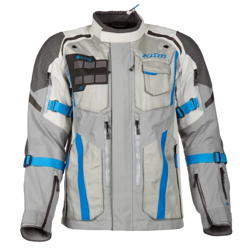 Klim Badlands Pro MC Jakke Cool Grey/Electric Blue