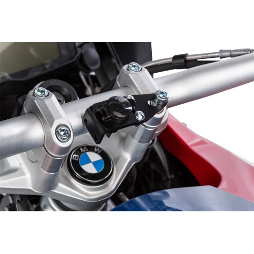 Universal electrical socket incl. electrical support - black