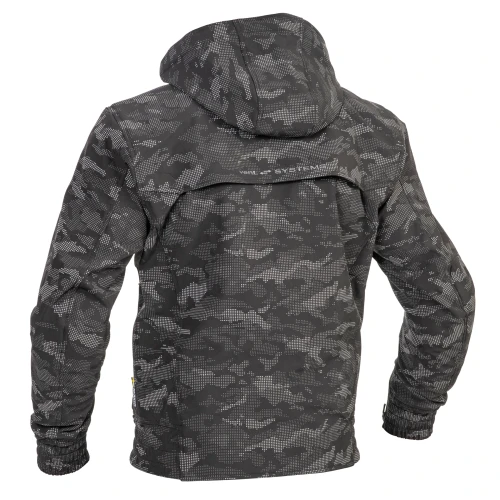 Lindstrands Frisen Sort/Refleks MC Jakke Tekstil