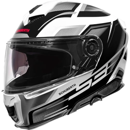 Schuberth S3 Storm Sølv/Sort/Hvit MC Hjelm