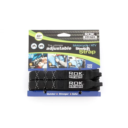 ROK Motorcycle Belts Heavy Duty - 25 mm - black - Set