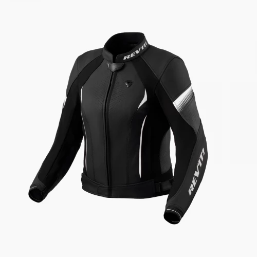 Revit Xena 4 MC Skinn Jakke Dame Sort/Hvit