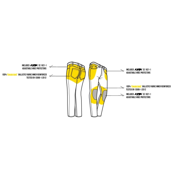 PMJ Caferacer MC Bukse Jeans