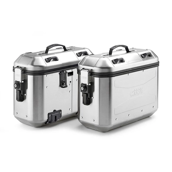 Dolomiti aluminium sidevesker (PAR) 36  liter hÃ¸yre og venstre.