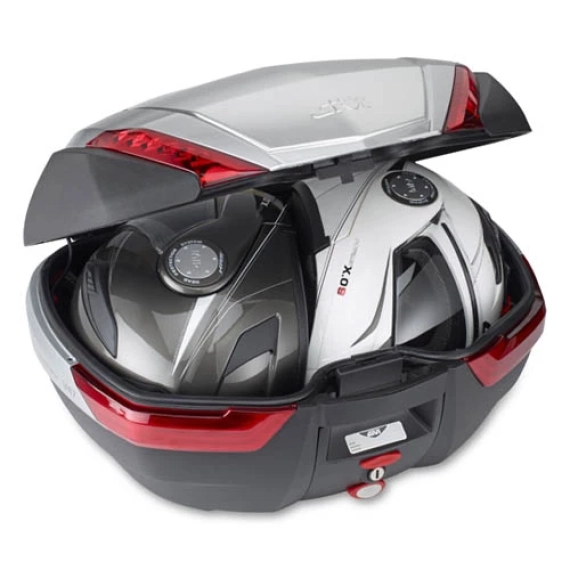 Toppboks v47n monokey 47lts sort med aluminiumfinish