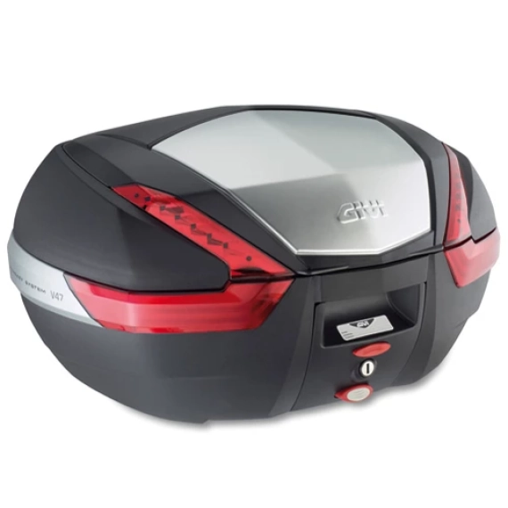 Toppboks v47n monokey 47lts sort med aluminiumfinish