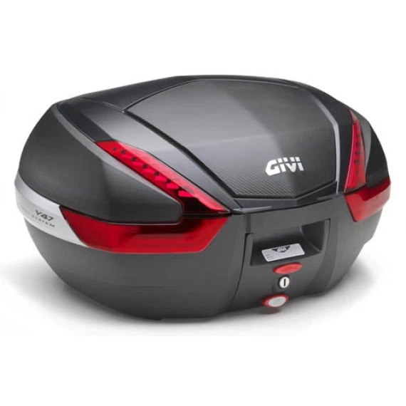 Toppboks v47nn monokey 47 ltr. sort med karbon mønster finish i deksel