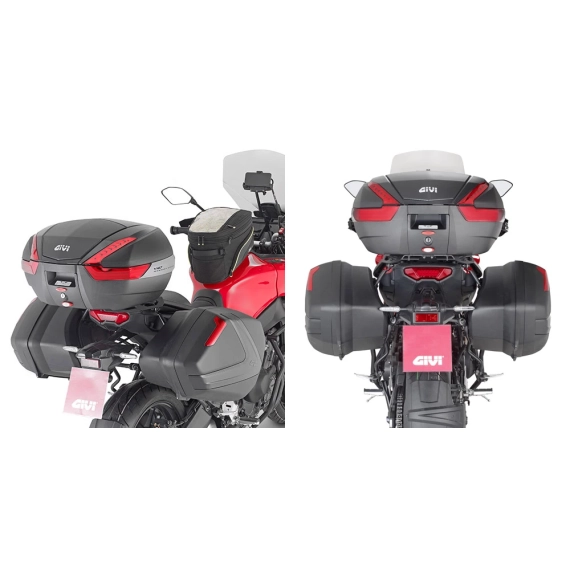 Sideveskefester plx i stål for V35/V37 vesker Yamaha Tracer 9