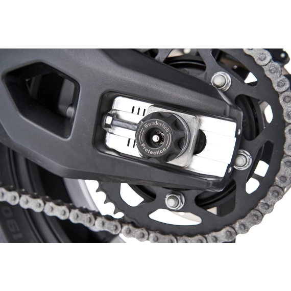 Wunderlich “DOUBLESHOCK” axle protection pads - rear - black