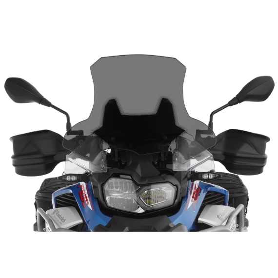 Wunderlich MARATHON windshield - for vehicles with original windscreen adjustment - smoked grey