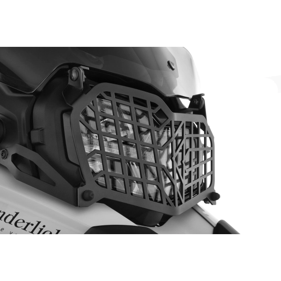 Wunderlich foldable headlight protection grille - Without screen reinforcement bracket - black