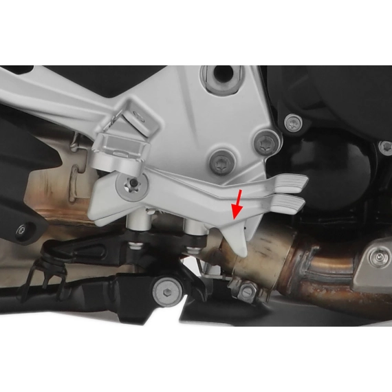 Wunderlich foot brake lever lowering kit - silver