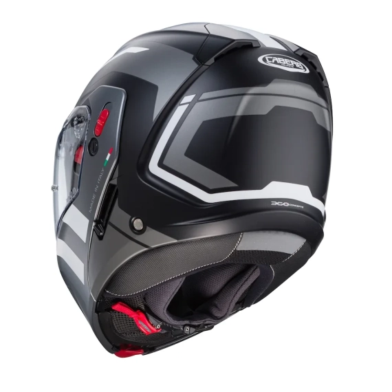 Caberg Horus X Road Matt Sort/Grå/Hvit MC Hjelm