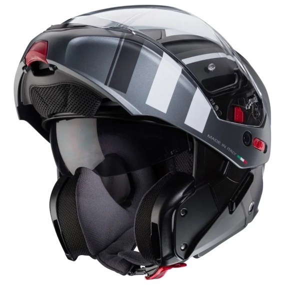 Caberg Horus X Road Matt Sort/Grå/Hvit MC Hjelm