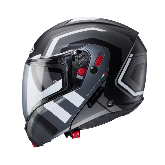 Caberg Horus X Road Matt Sort/Grå/Hvit MC Hjelm