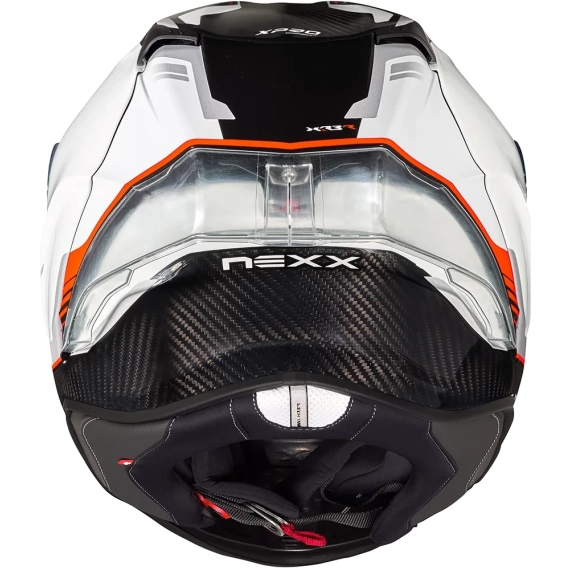 Nexx X R3R Carbon Sort/Hvit/Rød MC Hjelm