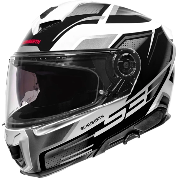 Schuberth S3 Storm Sølv/Sort/Hvit MC Hjelm