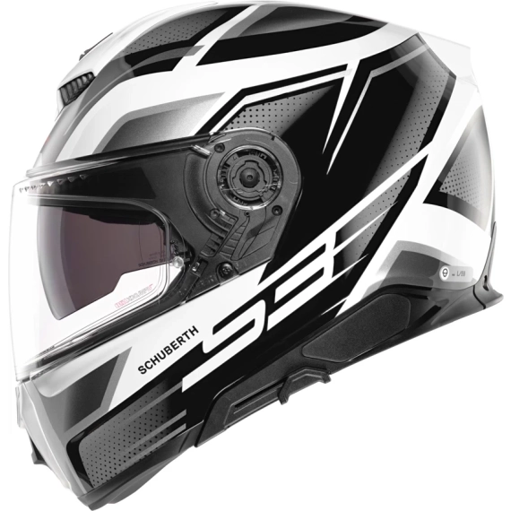 Schuberth S3 Storm Sølv/Sort/Hvit MC Hjelm